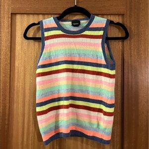 Rainbow J. Crew Cashmere Sweater Vest